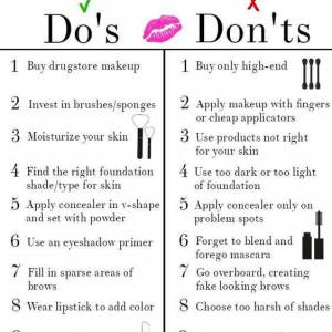 makeup chart makeup for beginners