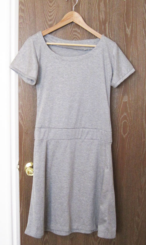 Gray T-Shirt Dress | How To Do Easy
