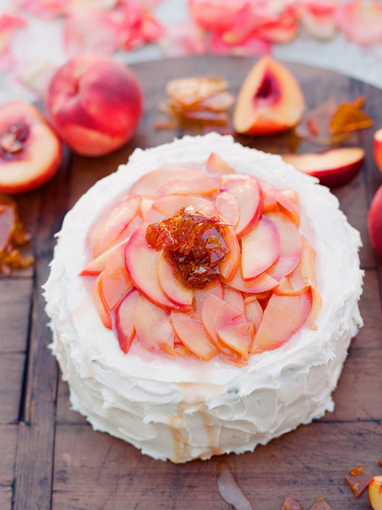 peach cake….