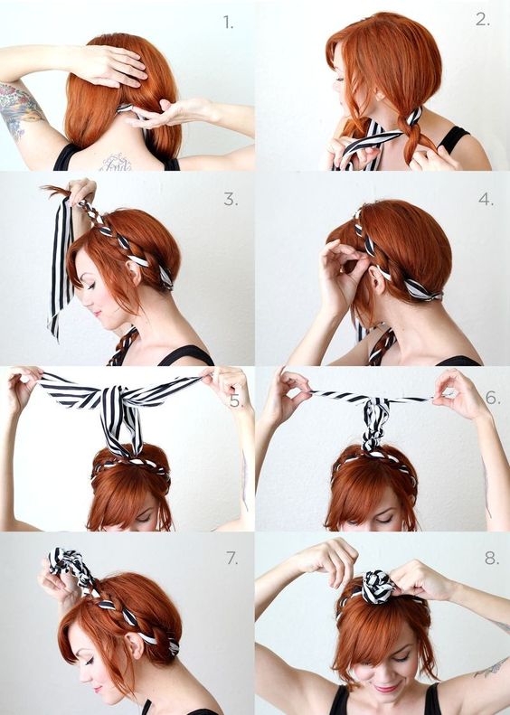 How to easy scarf in your hair