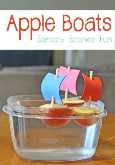 Apple Boat Science Activity