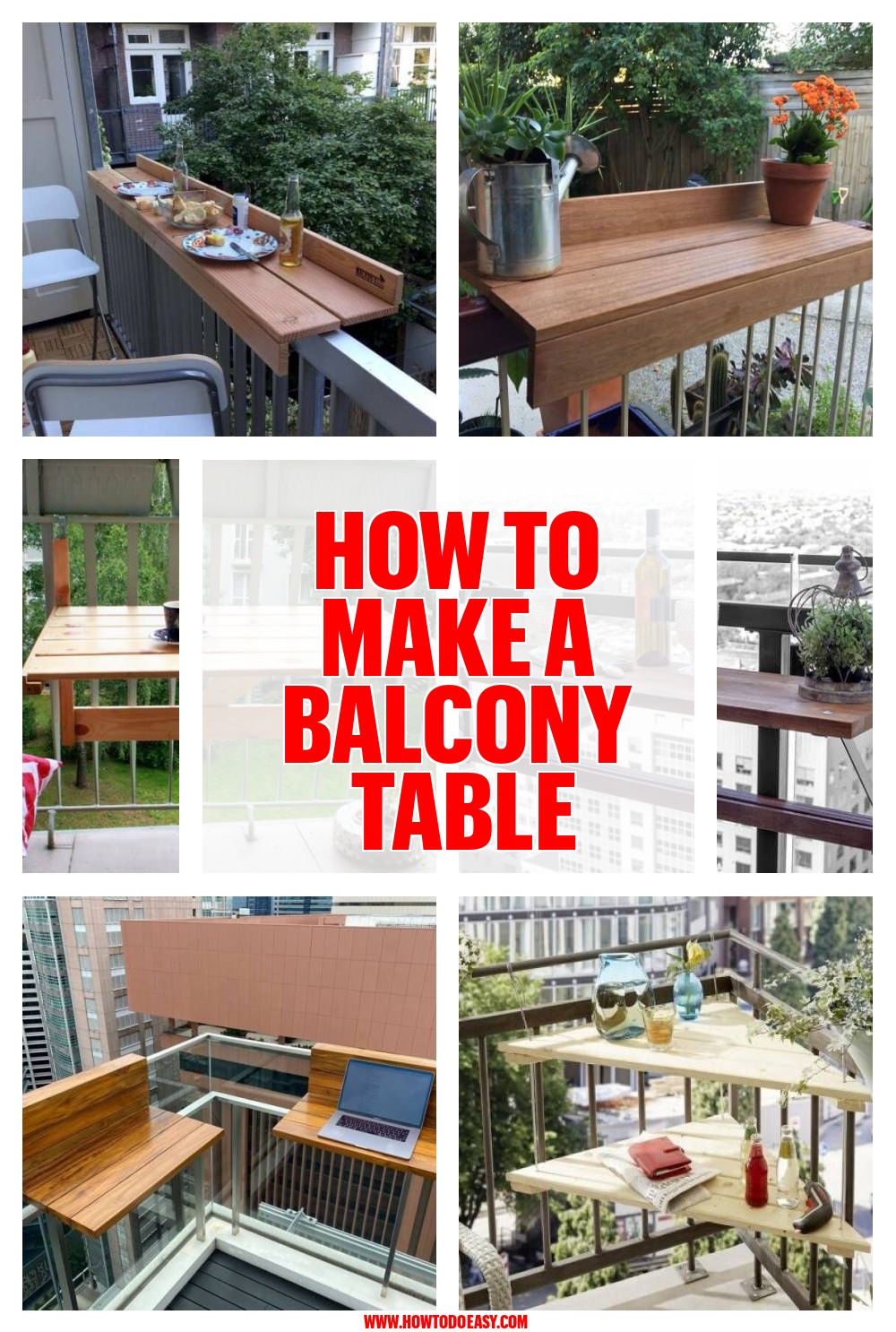 How to make a balcony table: ideas and tutorial to master this custom DIY