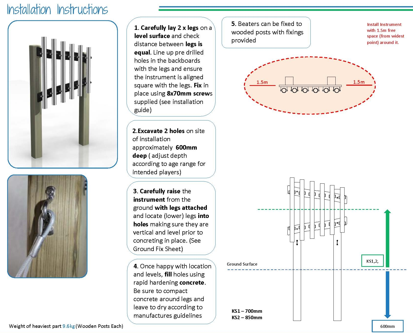 Freechimes Alto/ Soprano – Installation Instructions