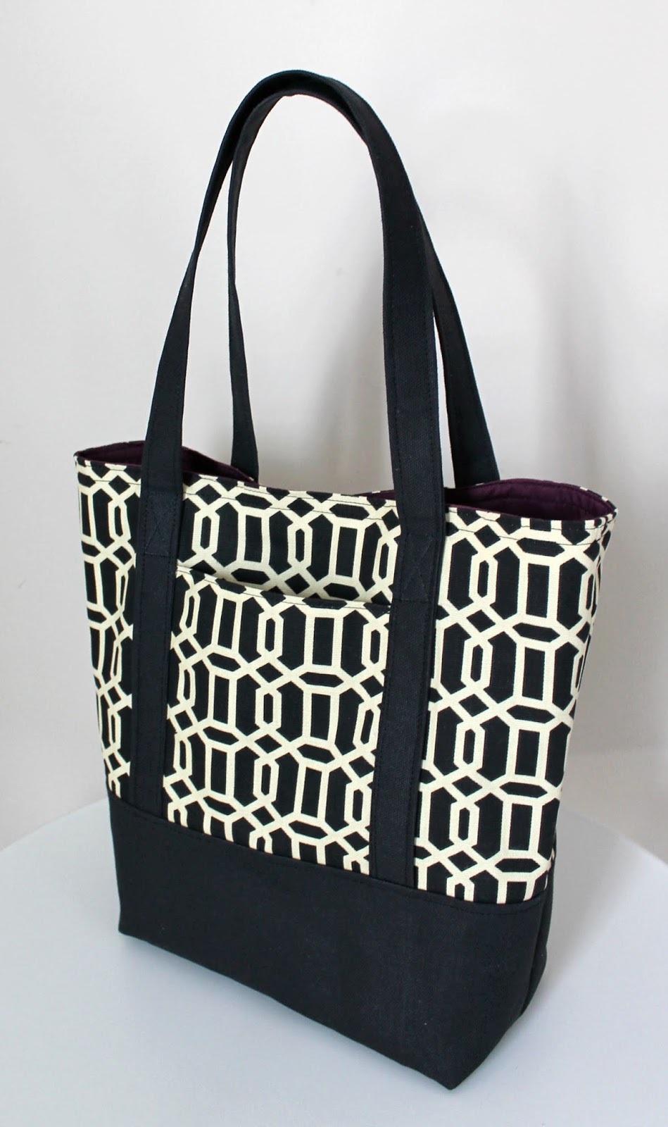 Lined Canvas Tote Bag – free pattern